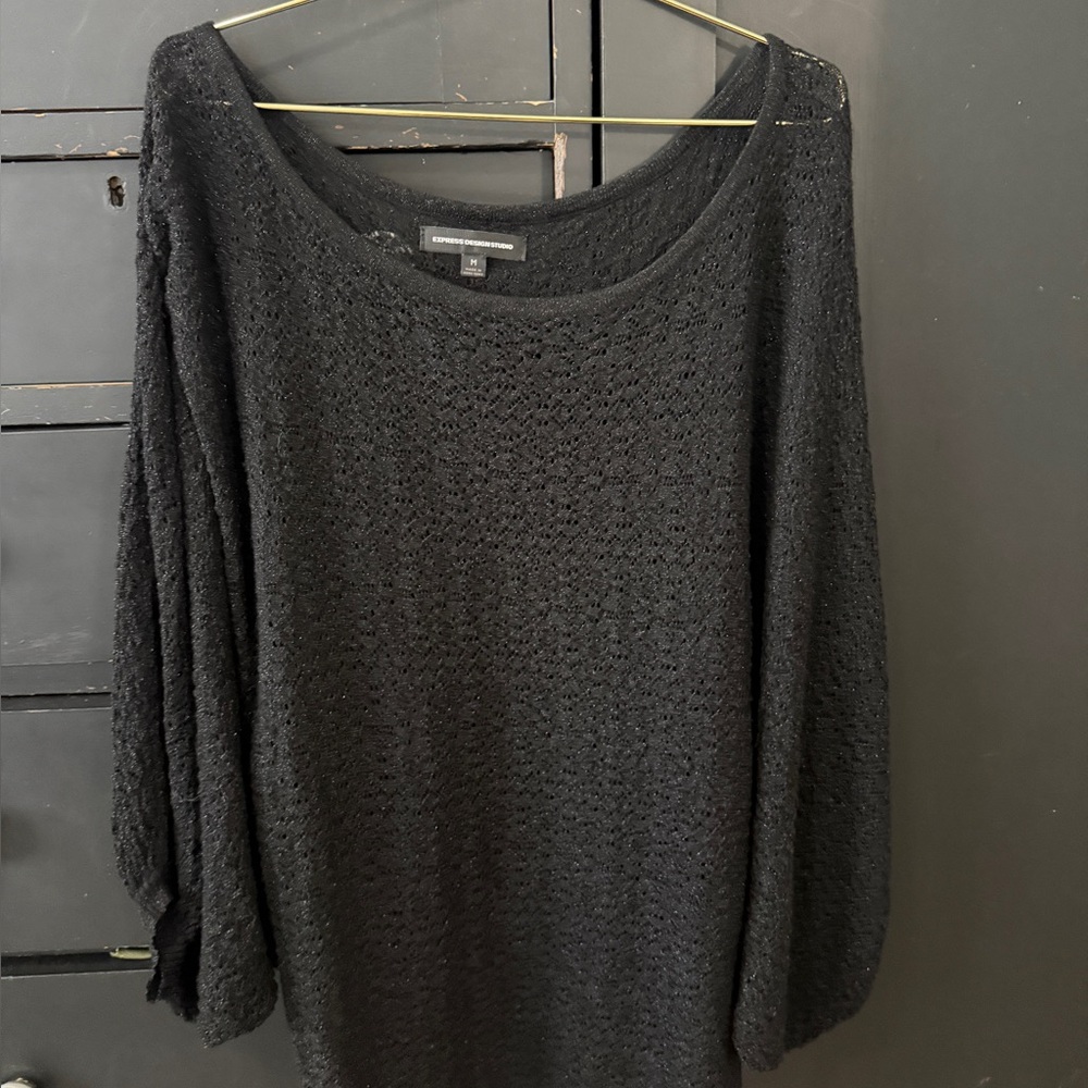 Express Black Knit Sweater